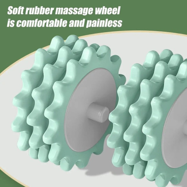 Антицеллюлитный ручной массажер роликовый ROLLER MASSAGER LY-348 для шеи, спины, плеч, рук и ног лимфодренажный