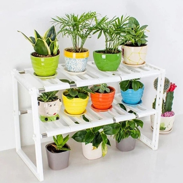 Регулируемая кухонная полка для хранения Kitchen Rack 38–70 см выдвижная стеллажная система под раковину органайзер для кухни белы