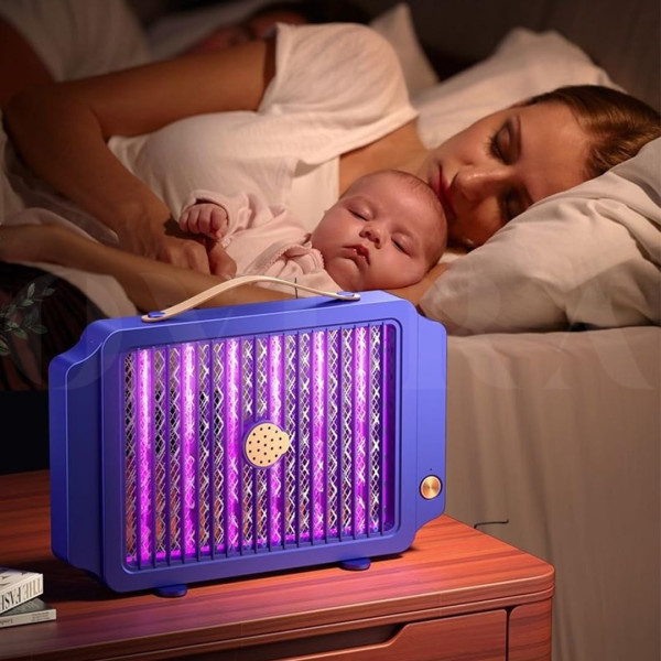 Уничтожитель насекомых аккумуляторный Mosquito Lamp BG-009, ультрафиолетовая антимоскитная лампа от комаров, мух и моли