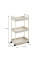Этажерка на колесах 3-х ярусная пластиковая для хранения Kitchen Storage Rack органайзер для кухни ванной офиса 41×25×72 см