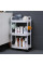 Этажерка на колесах 3-х ярусная пластиковая для хранения Kitchen Storage Rack органайзер для кухни ванной офиса 41×25×72 см