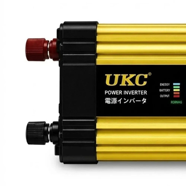 Преобразователь напряжения KSM 2000W 12V LCD + 2 USB, автомобильный инвертор 12В 220В с дисплеем