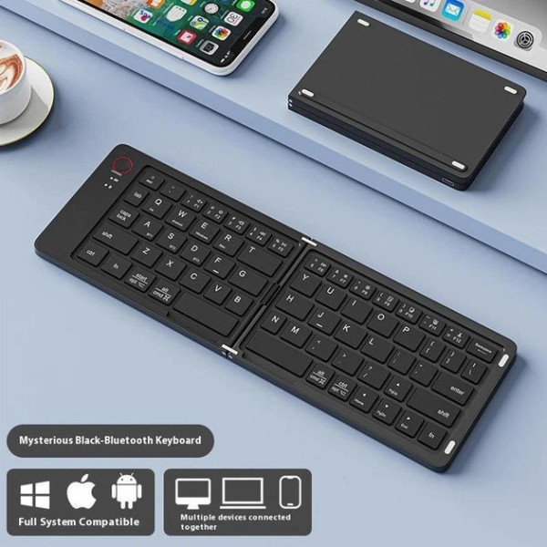 Сложная беспроводная клавиатура HB 028 Bluetooth, портативная клавиатура для планшета и ноутбука
