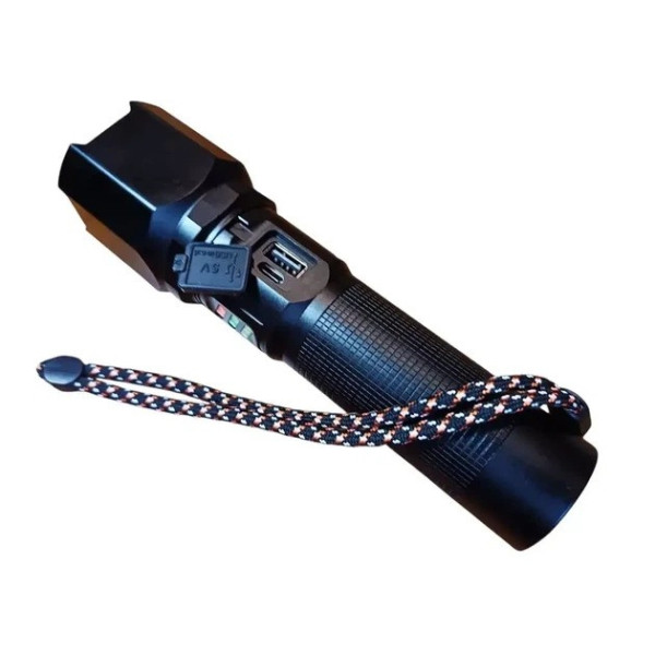 Фонарик ручной аккумуляторный Coba CB-2506 LED с 5 режимами свечения USB портативный карманный светильник