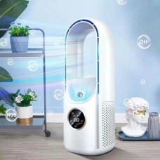 Аккумуляторный безлопастной вентилятор Air Multiplier с функцией увлажнения и подсветки, портативный USB вентилятор с таймером