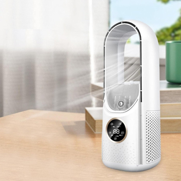 Аккумуляторный безлопастной вентилятор Air Multiplier с функцией увлажнения и подсветки, портативный USB вентилятор с таймером