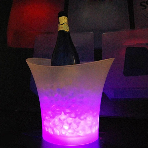 Светодиодное ведро для льда Bucket Light с Bluetooth колонкой и LED подсветкой, барное ведро для охлаждения напитков с USB