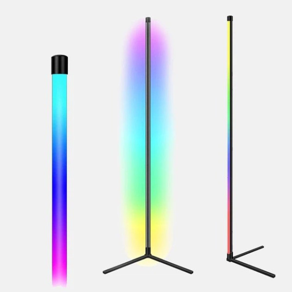Угловая напольная LED лампа Corner Light RGB 120 см с пультом ДУ, декоративный светильник для интерьера