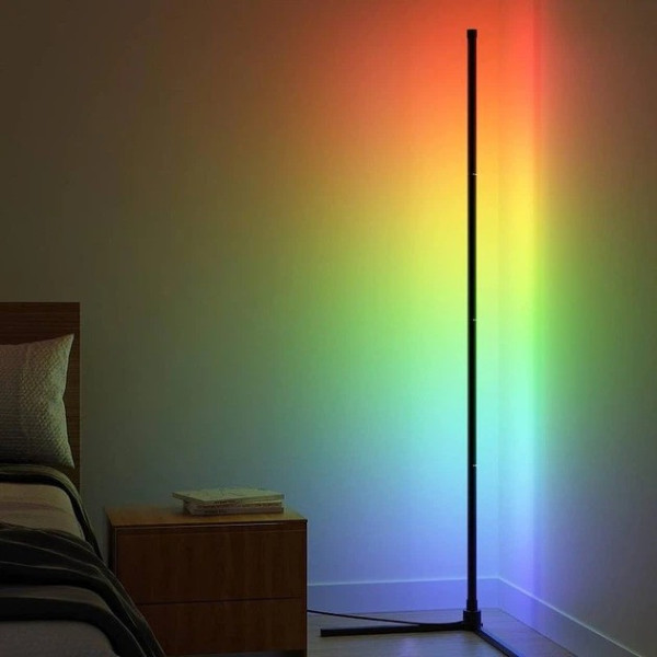 Угловая напольная LED лампа Corner Light RGB 120 см с пультом ДУ, декоративный светильник для интерьера