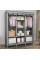 Тканевый складной шкаф органайзер Storage Wardrobe 88130 с 8 полками и 3 секциями, универсальный шкаф для одежды и обуви