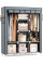 Тканевый складной шкаф органайзер Storage Wardrobe 88130 с 8 полками и 3 секциями, универсальный шкаф для одежды и обуви