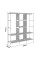 Тканевый складной шкаф органайзер Storage Wardrobe 88130 с 8 полками и 3 секциями, универсальный шкаф для одежды и обуви