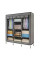 Тканевый складной шкаф органайзер Storage Wardrobe 88130 с 8 полками и 3 секциями, универсальный шкаф для одежды и обуви