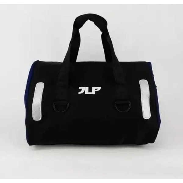 Спортивная дорожная сумка JLP с синими вставками 39×38×23 см, вместительная сумка для спорта, путешествий и повседневного использо