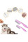 Набор для груминга животных Pet Grooming 8 в 1, комплект для ухода за собаками и котами с щетками, когтерезом и расческами