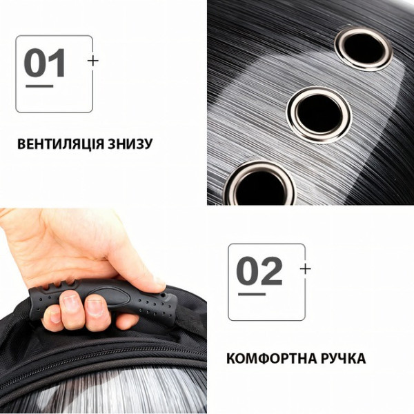 Рюкзак-переноска для котов и собак CosmoPet с иллюминатором 42×35×27 см, туристический рюкзак для животных до 10 кг, Ромашки Голуб