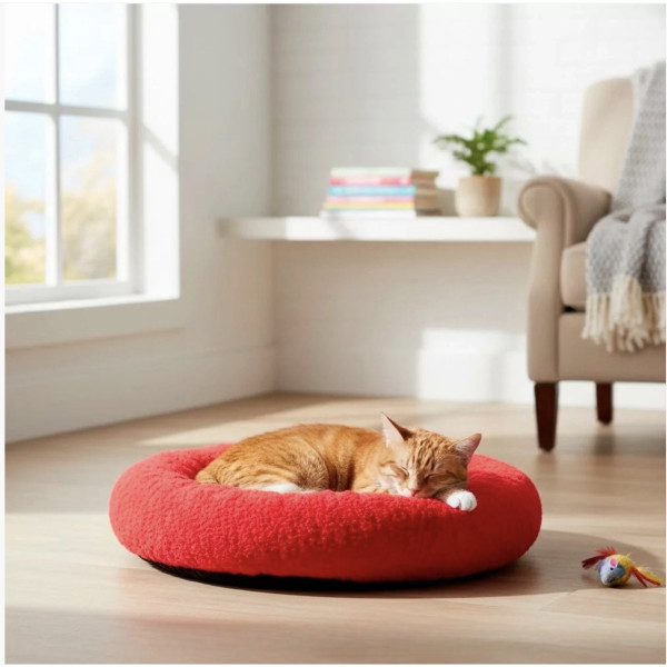 Лежанка для кота и собаки Pet Choice, мягкая подстилка для животных, спальное место для любимцев 45×40