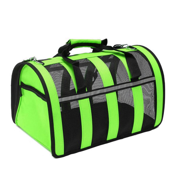 Сумка-переноска для собак For Friends GREEN paws M 41×25×26 см, рюкзак-переноска для котов и собак, дышащая переноска для животных