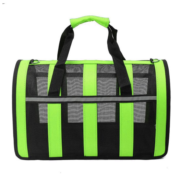 Сумка-переноска для собак For Friends GREEN paws M 41×25×26 см, рюкзак-переноска для котов и собак, дышащая переноска для животных