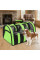 Сумка-переноска для собак For Friends GREEN paws M 41×25×26 см, рюкзак-переноска для котов и собак, дышащая переноска для животных