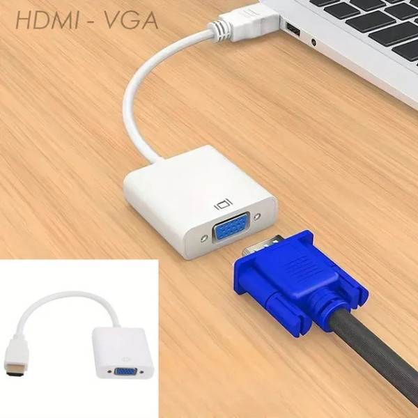 Конвертер HDMI VGA STLab U-990 Pro BTC, адаптер HDMI на VGA, переходник для подключения монитора и проектора Full HD 1080p