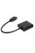 Конвертер HDMI на VGA + AV (аудио), адаптер HDMI VGA с аудиовыходом, переходник для монитора и проектора, черный
