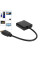 Конвертер HDMI на VGA + AV (аудио), адаптер HDMI VGA с аудиовыходом, переходник для монитора и проектора, черный