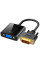 Адаптер DVI VGA Addap DVI2VGA-01, видео конвертер DVI на VGA, переходник для монитора и проектора Full HD 1080p