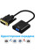 Адаптер DVI VGA Addap DVI2VGA-01, видео конвертер DVI на VGA, переходник для монитора и проектора Full HD 1080p