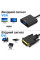 Адаптер DVI VGA Addap DVI2VGA-01, видео конвертер DVI на VGA, переходник для монитора и проектора Full HD 1080p