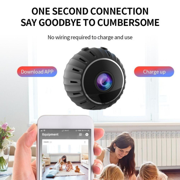 Беспроводная Wi-Fi мини-камера P7-W8 Full HD 1080P с ночным видением, датчиком движения и удаленным просмотром