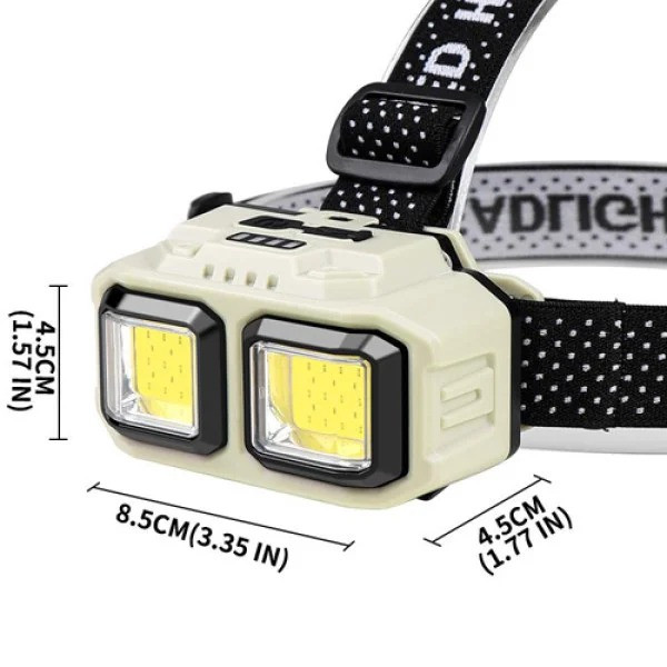 Налобный фонарь аккумуляторный X-Balog HX-816 с Type-C, сенсорным включением, COB LED, водонепроницаемый