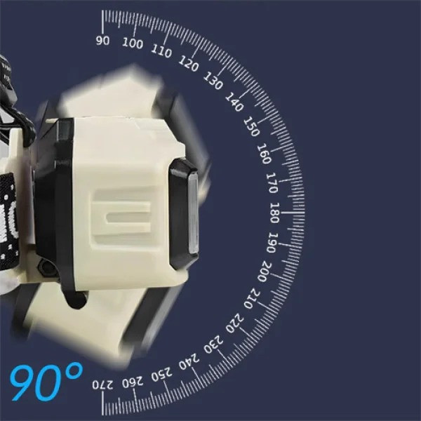 Налобный фонарь аккумуляторный X-Balog HX-816 с Type-C, сенсорным включением, COB LED, водонепроницаемый