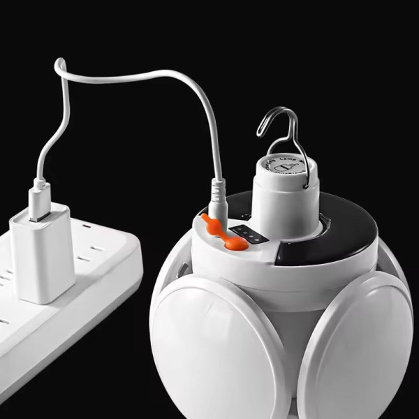 Кемпинговая лампа BL-2029 ромашка аккумуляторная солнечная с USB зарядкой светодиодный фонарь подвесной