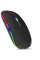 Беспроводная компьютерная мышь Bluetooth + USB 2.4Ghz с RGB-подсветкой, аккумуляторная мышка для ноутбука и компьютера черная