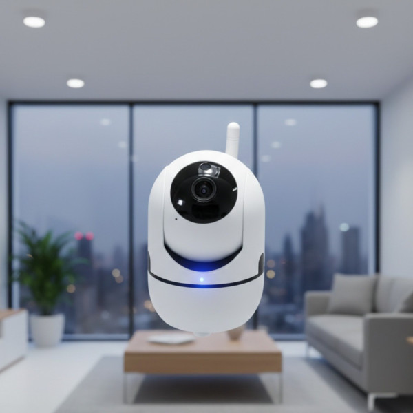 Камера видеонаблюдения WiFi QC011 поворотная, беспроводная IP камера для дома и улицы, видеоняня с ночным видением