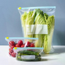 Набор вакуумных пакетов для хранения продуктов Zip-lock, 30 шт, 3 размера, многоразовые