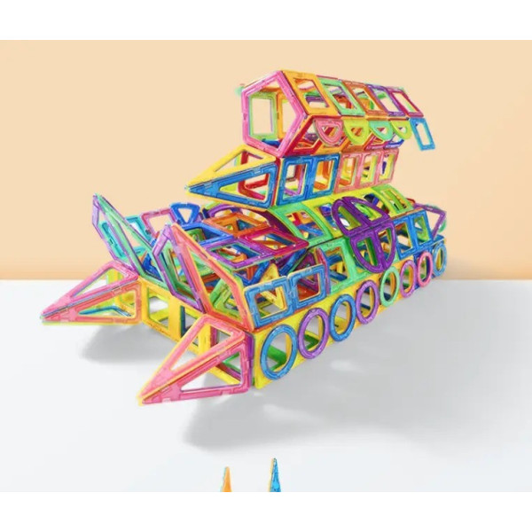 Детский магнитный конструктор Magical Magnet 3D, 98 деталей, развивающая игрушка