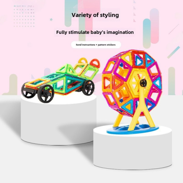Детский магнитный конструктор Magical Magnet 3D, 98 деталей, развивающая игрушка