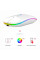 Беспроводная компьютерная мышь Bluetooth с USB-адаптером 2.4 ГГц, RGB-подсветкой, аккумуляторная, белая