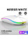 Беспроводная компьютерная мышь Bluetooth с USB-адаптером 2.4 ГГц, RGB-подсветкой, аккумуляторная, белая