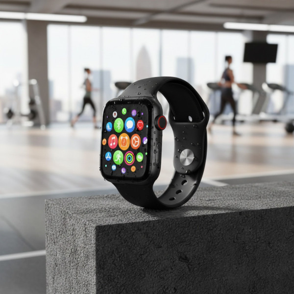 Смарт-часы HiWatch T500+ черный с Bluetooth, звонками, пульсометром и спортивными режимами