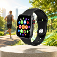 Смарт-часы HiWatch T500+ черный с Bluetooth, звонками, пульсометром и спортивными режимами