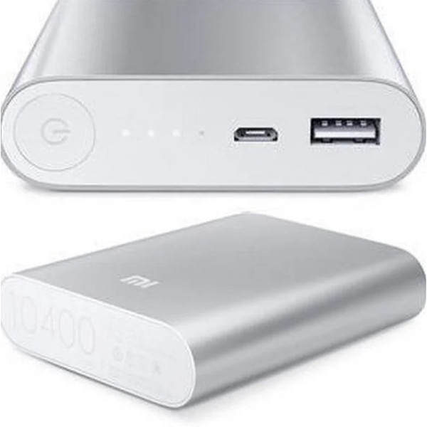 Внешний аккумулятор Power Bank Mi 10400 мАч с USB выходом 2 А и индикатором заряда