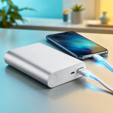 Внешний аккумулятор Power Bank Mi 10400 мАч с USB выходом 2 А и индикатором заряда