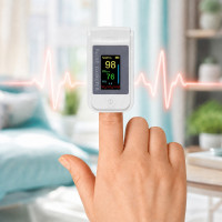 Пульсоксиметр на палец LK-89 Pulse Oximeter для измерения сатурации и пульса