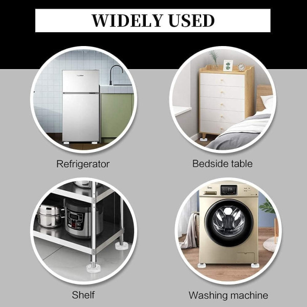 Прозрачные антивибрационные подставки под ножки стиральной машины Refrigerator Floor Mat, 4 шт