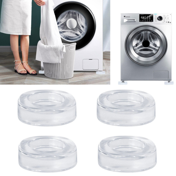 Прозрачные антивибрационные подставки под ножки стиральной машины Refrigerator Floor Mat, 4 шт