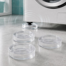 Прозрачные антивибрационные подставки под ножки стиральной машины Refrigerator Floor Mat, 4 шт