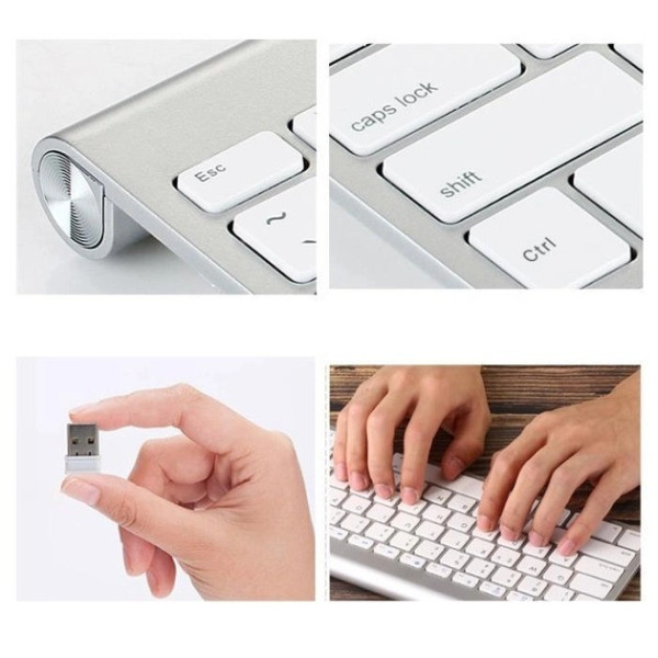Беспроводной комплект клавиатура и мышь Webo WB-8066, 2.4 ГГц, USB-приемник
